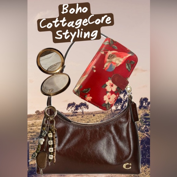 Boho Floral Red Women's Wallet - Picture 2 of 9